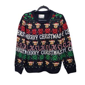 SMART LIVING, UGLY CHRISTMAS SWEATER. Size L "FLASHING" 3328